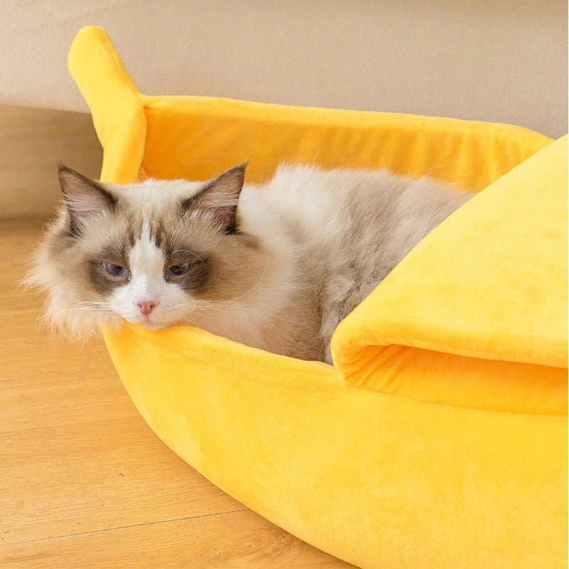 Banana Cat Bed: A Funny, Cozy Pet House