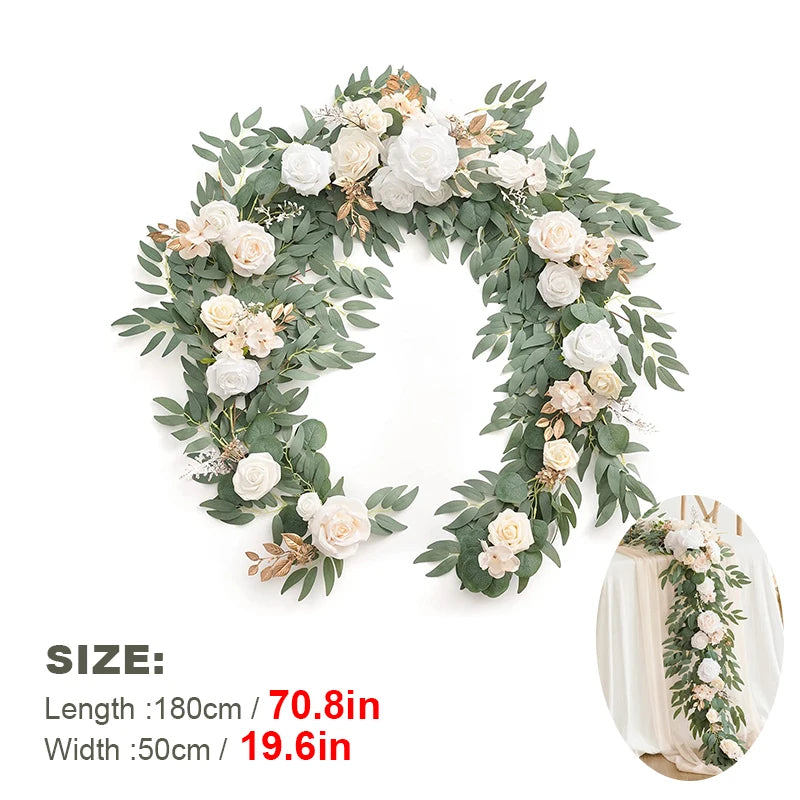 1.8m Artificial Eucalyptus Garland Wedding Runner