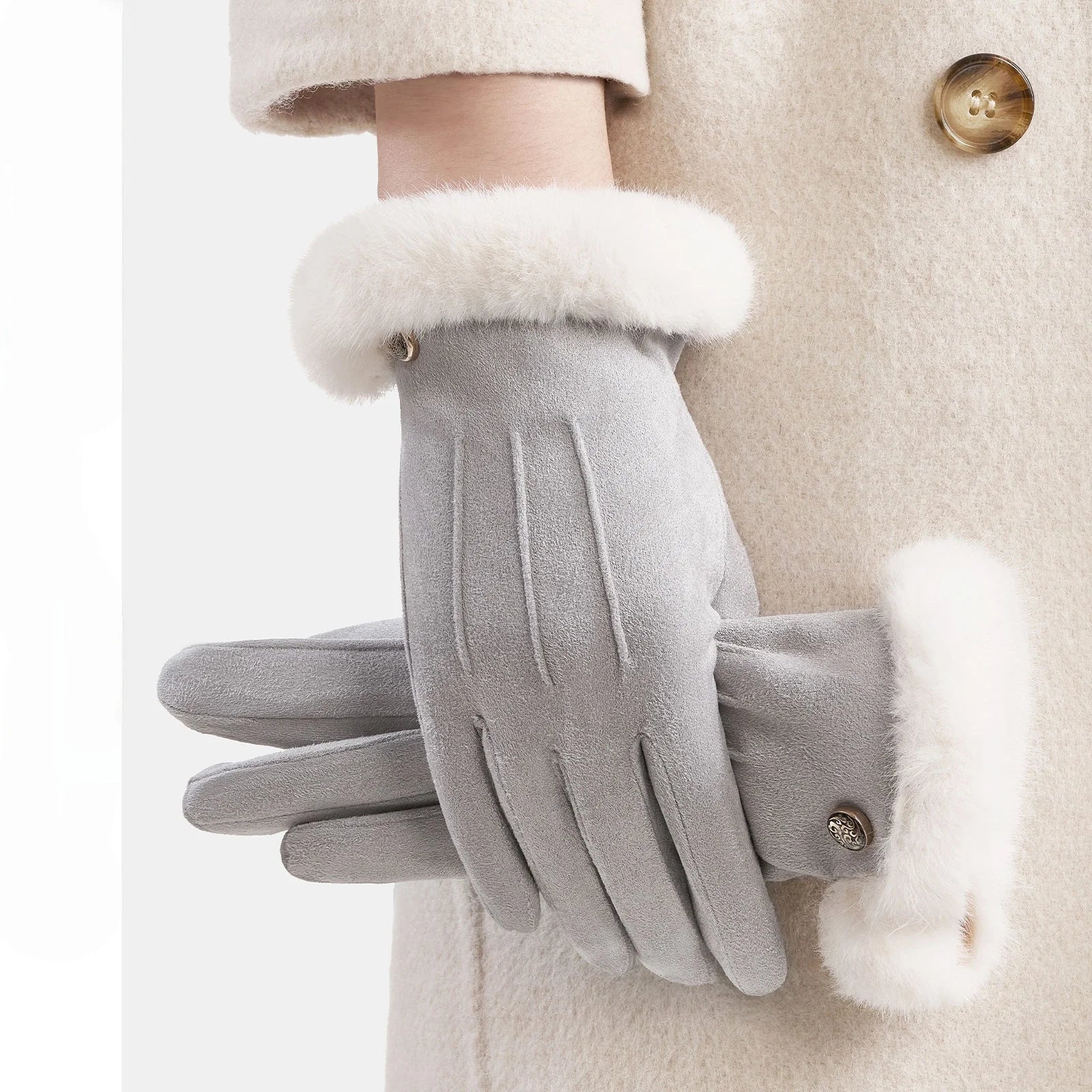 Premium Furry Gloves: A Couples' Winter Gift