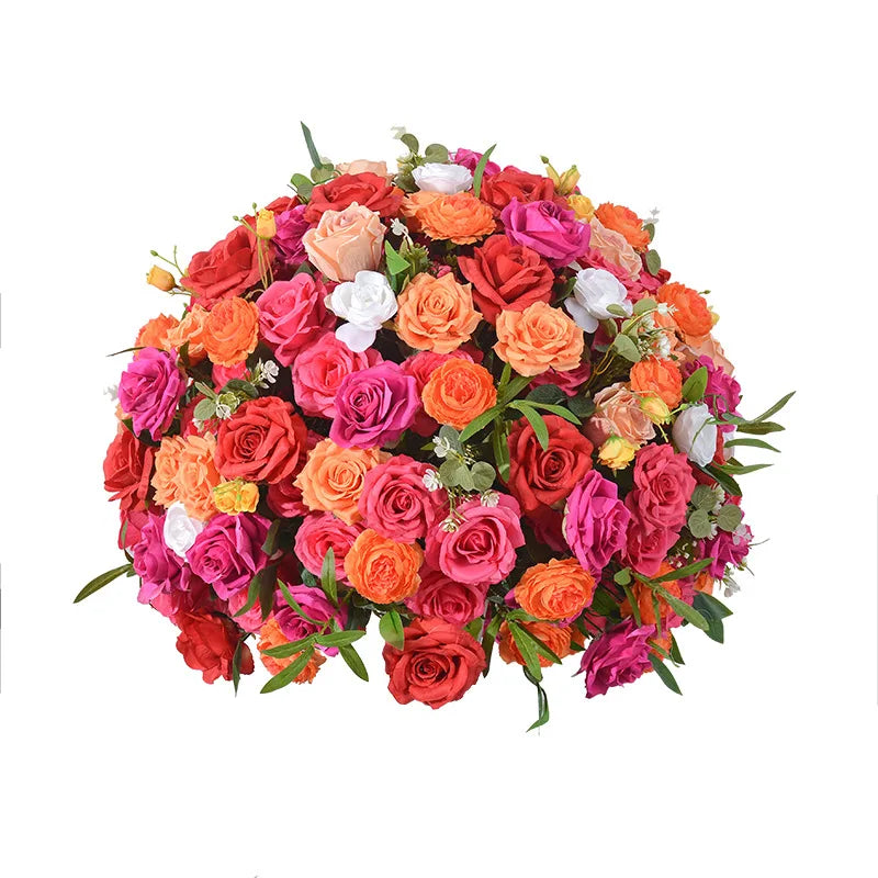 Wedding Decoration Essential 200x40CM Rose Red Orange Flower
