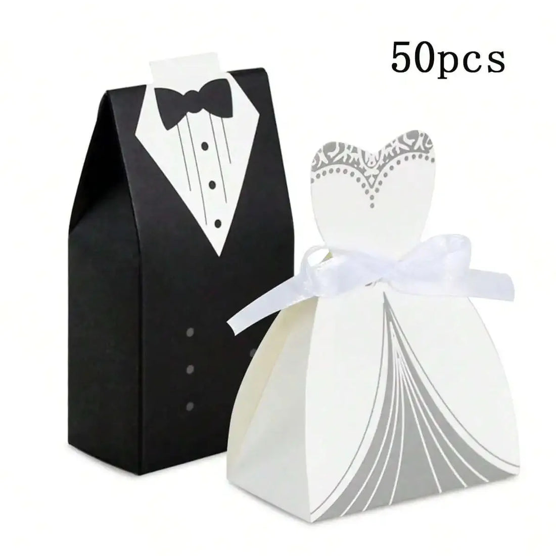 50pcs Wedding Favor Boxes Small Wedding Party Favor