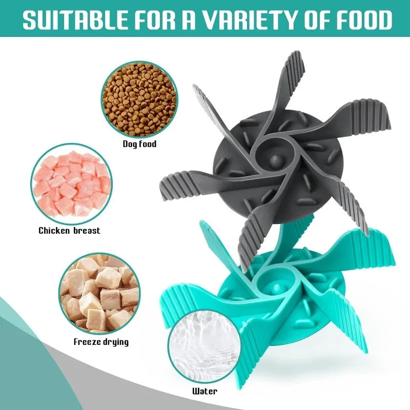 Pet Feeder Plugin Powerful Suction Cup Slow Food