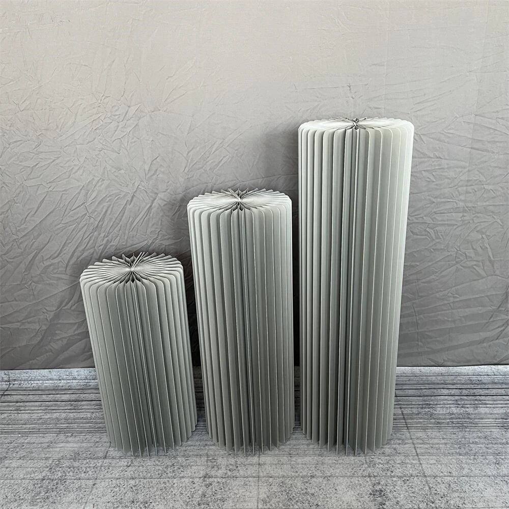 Cylindrical Paper Folding Wedding Flower Road Ornament