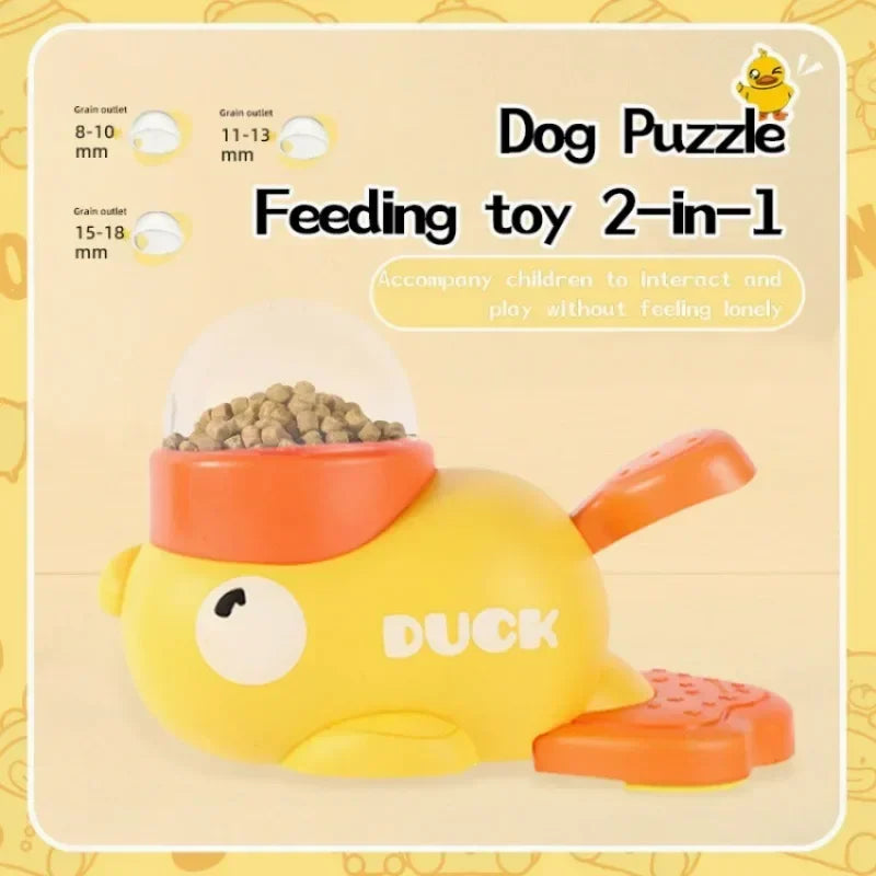 "Duck-shaped Pet Feeder - Eco-friendly Design