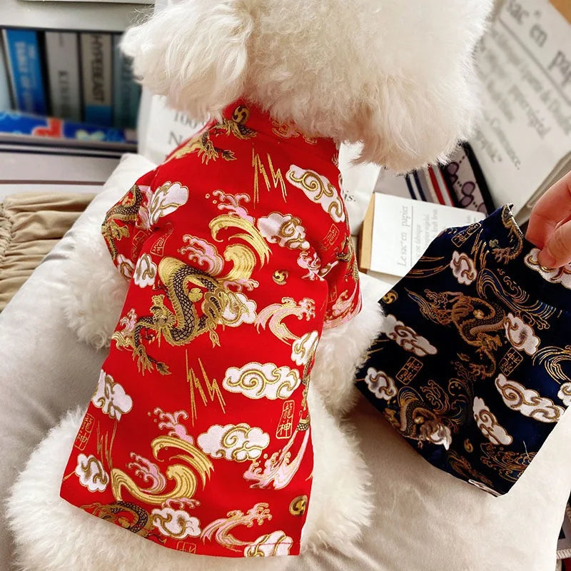 Chinese Style Dog Clothes: New year Gift