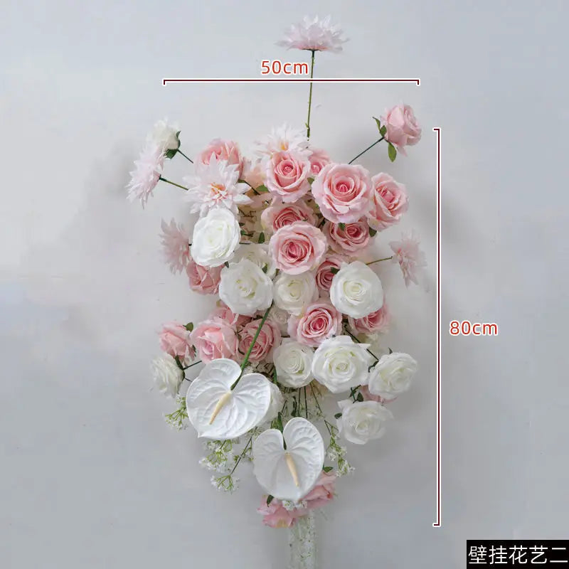 Pink Wedding Decoration Flower Arrangementwall